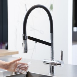 Grifo de fregadero repisa 3 vias para osmosis tipo Chef wt 19 2