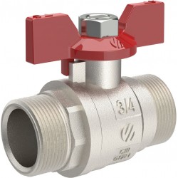 Válvula esfera mariposa M-M 1"